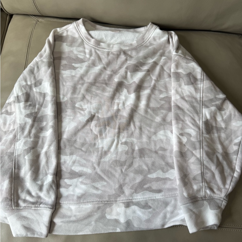 Gray Camo Print Sweats Set